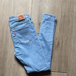 Levi's Women's Sky Blue Skinny Jeans